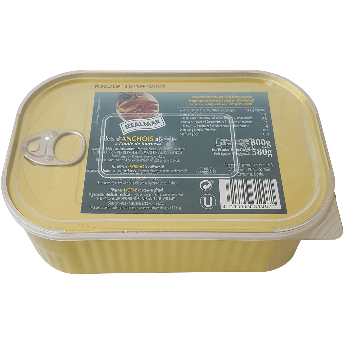ANCHOIS FILETS HUILE VEGETALE - 4/4