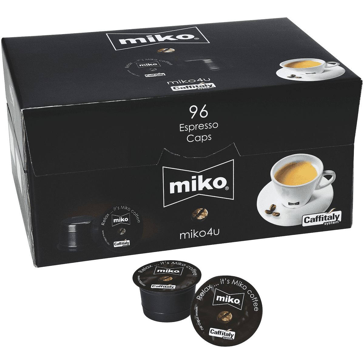 CAFE EN CAPSULES MIKO4U ESPRESSO 96 PCS 80% ARABICA 20% ROBUSTA