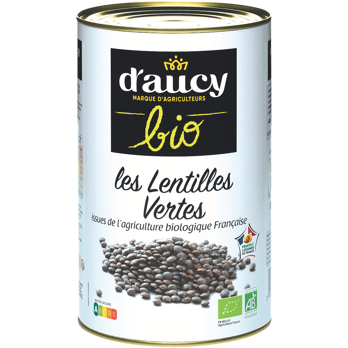 LENTILLES VERTES BIO AU NATUREL - BTE 5/1