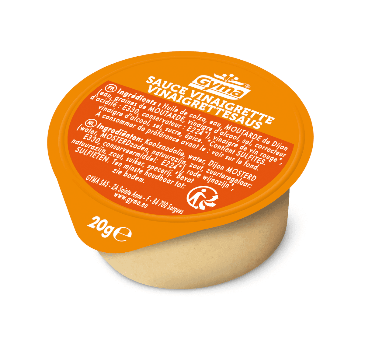 SAUCE VINAIGRETTE CUP DE 20G CARTON DE 216