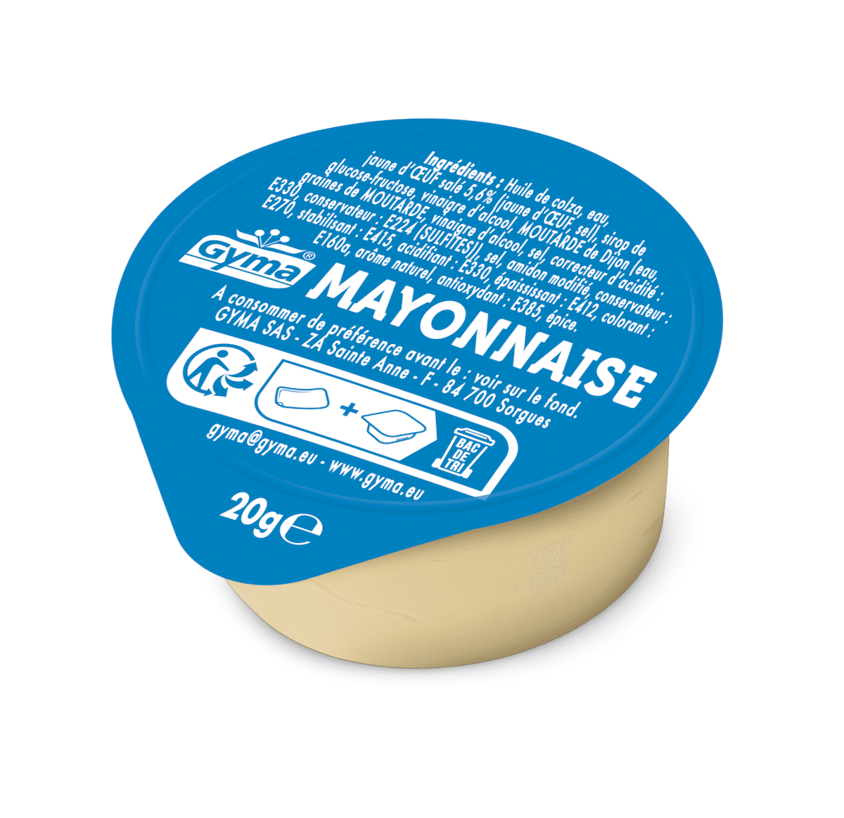 MAYONNAISE CUP DE 20G CARTON DE 216