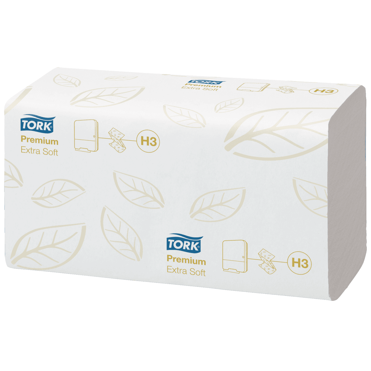 ESSUIE MAINS ENCHEVÊTRÉ 2 PLIS 23X23CM BLANC PREMIUM EXTRA DOUX H3 - CRT 3000