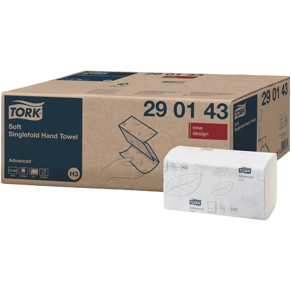 ESSUIE MAINS ENCHEVÊTRÉ 2 PLIS 22,6X22,6CM BLANC ADVANCED DOUX H3- CRT 3750