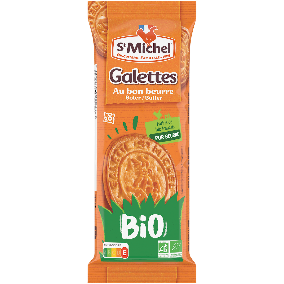GALETTE BIO AU BEURRE - SACHET DE 8 - 51G