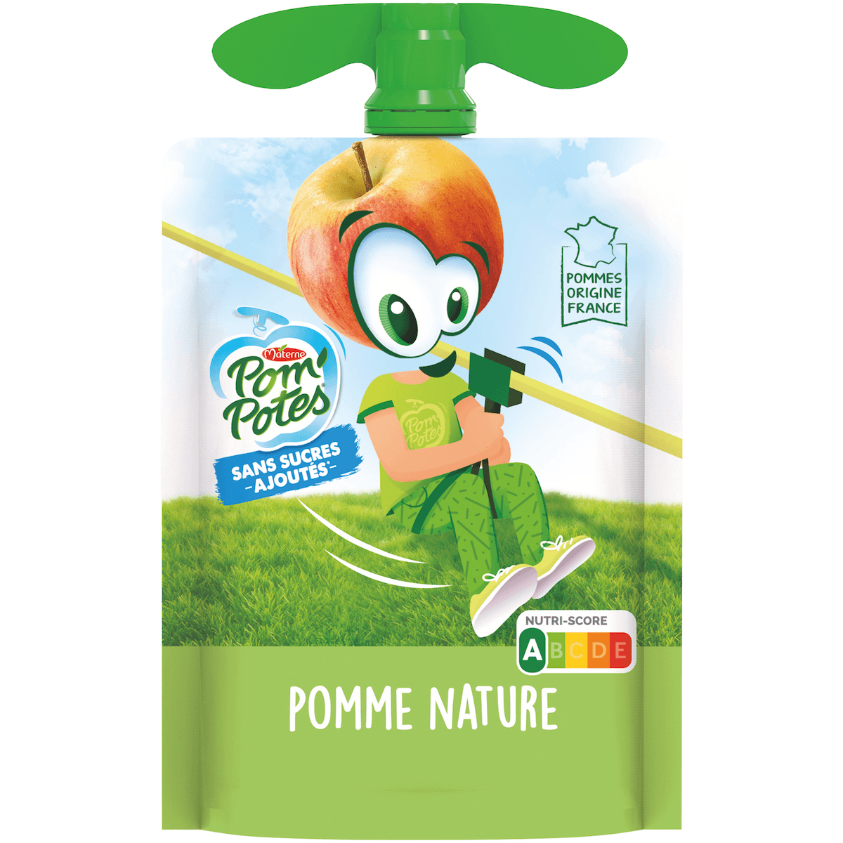 POM'POTES POMME NATURE SSA GOURDE 90G COLIS DE 48 PIECES
