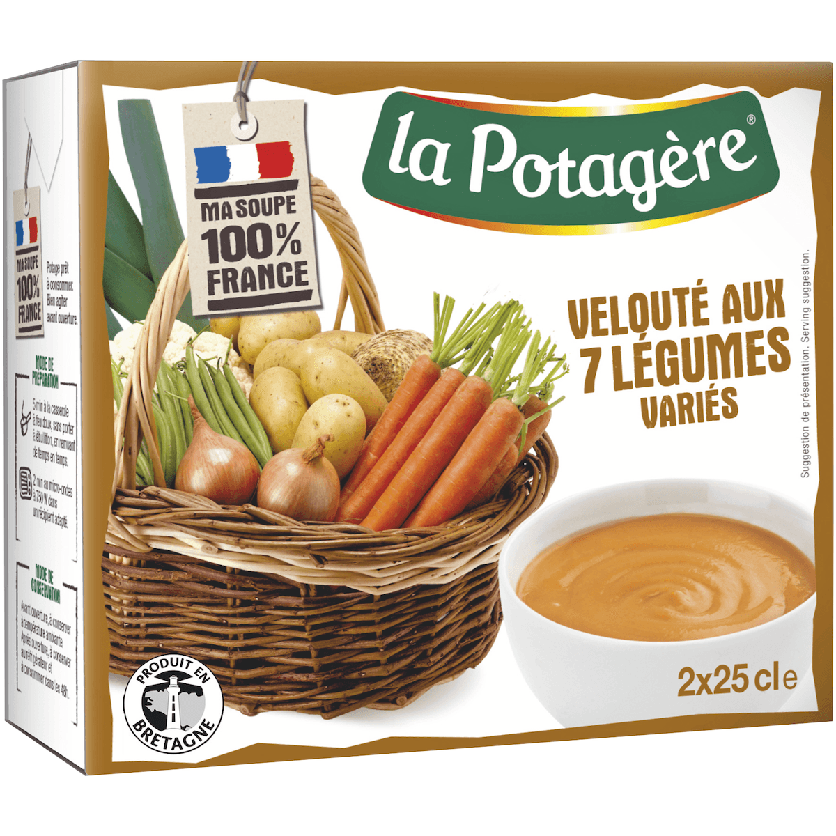 VELOUTE 7 LEGUMES VARIES 25CL X2 100% FR