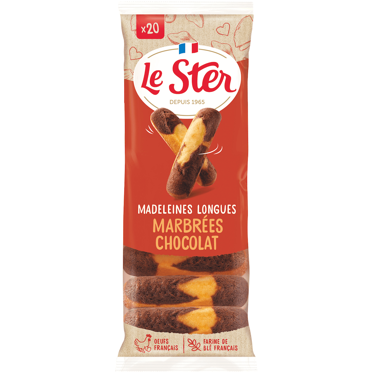 MADELEINE LONGUE MARBRE PAQUET 250G