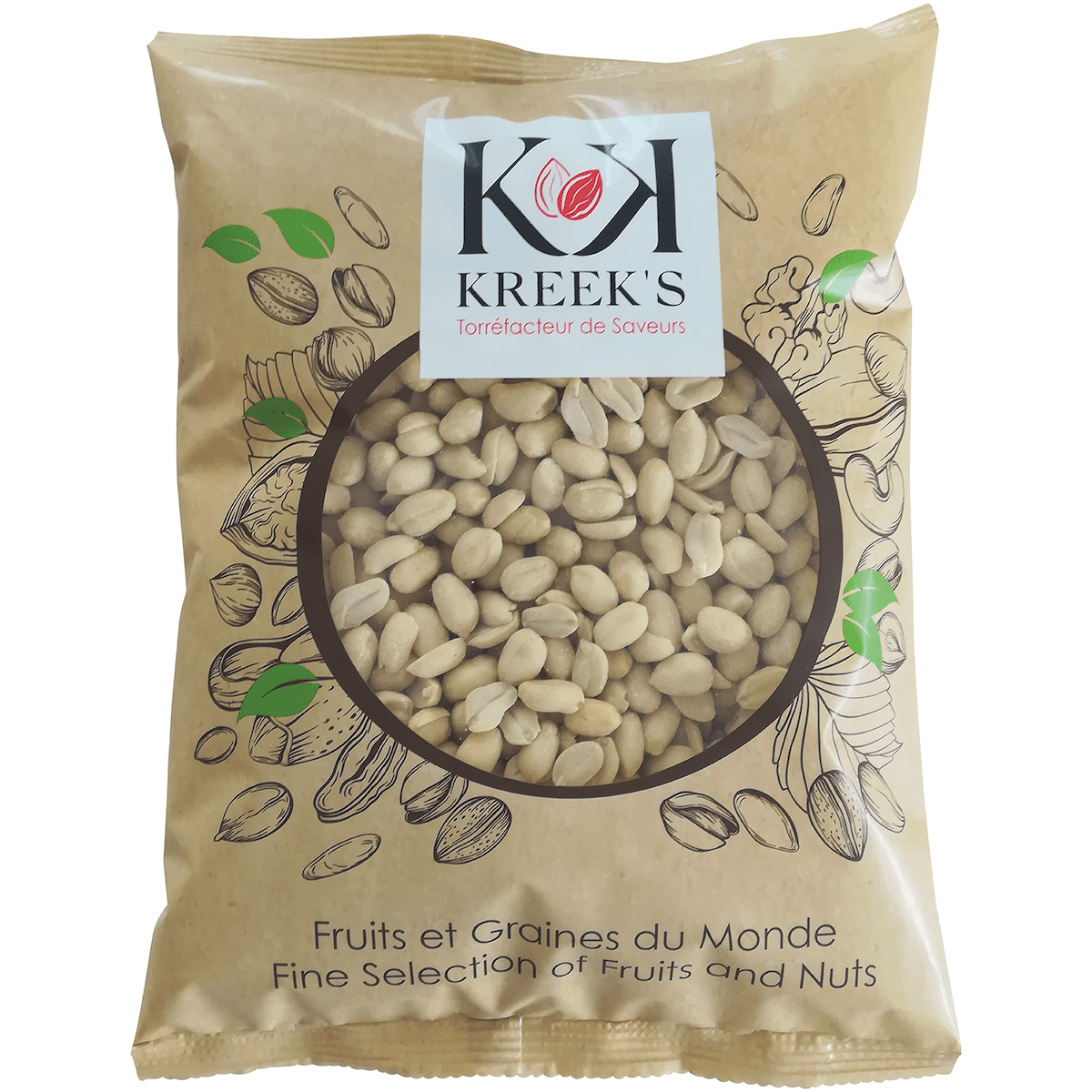 CACAHUETES BLANCHES CRUES - 1KG