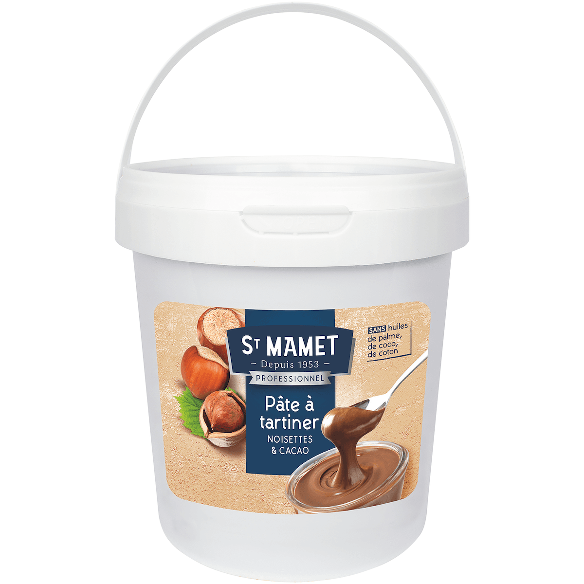 PATE A TARTINER AUX NOISETTES SS HUILE DE PALME POT 1KG