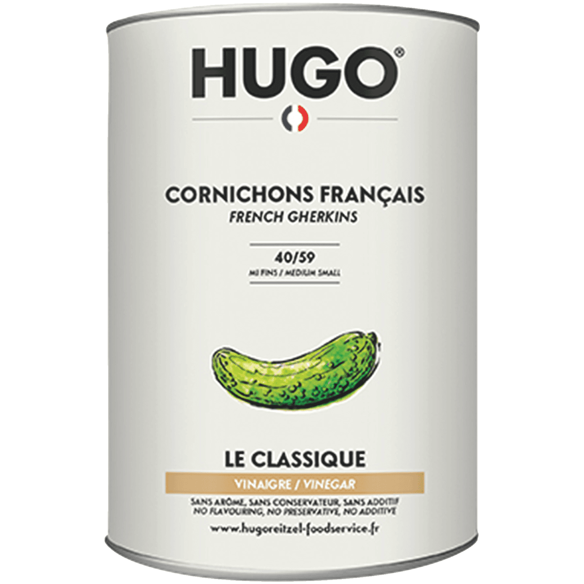 CORNICHONS AU VINAIGRE MI FINS 40+ FR SSAR SSC SSAD BTE 5/1 DE 2.12KG (PNE)