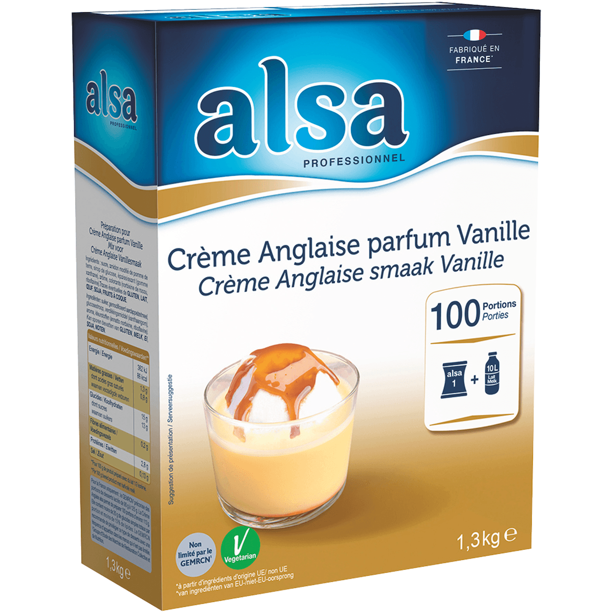 CREME ANGLAISE EXPRESS ETUI DE 1,3KG