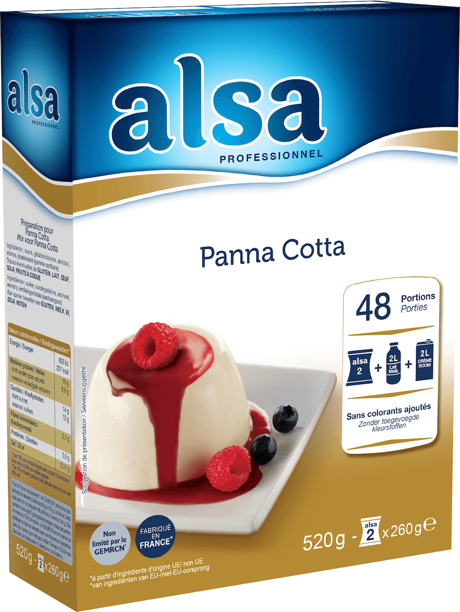 PANNA COTTA ETUI DE 520GR  48 PORTIONS