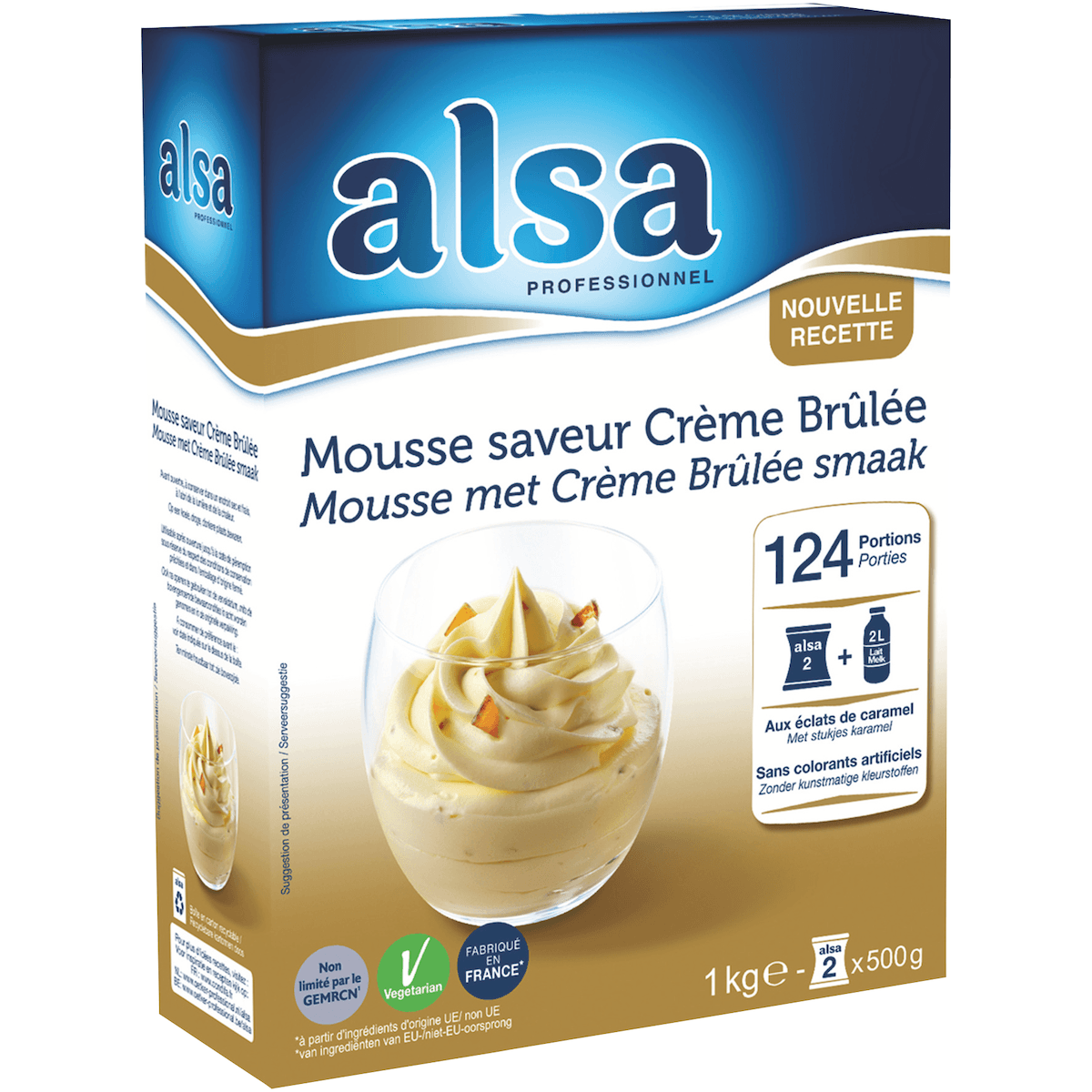 MOUSSE SAVEUR CREME BRULEE ETUI 1KG 124 PORTIONS