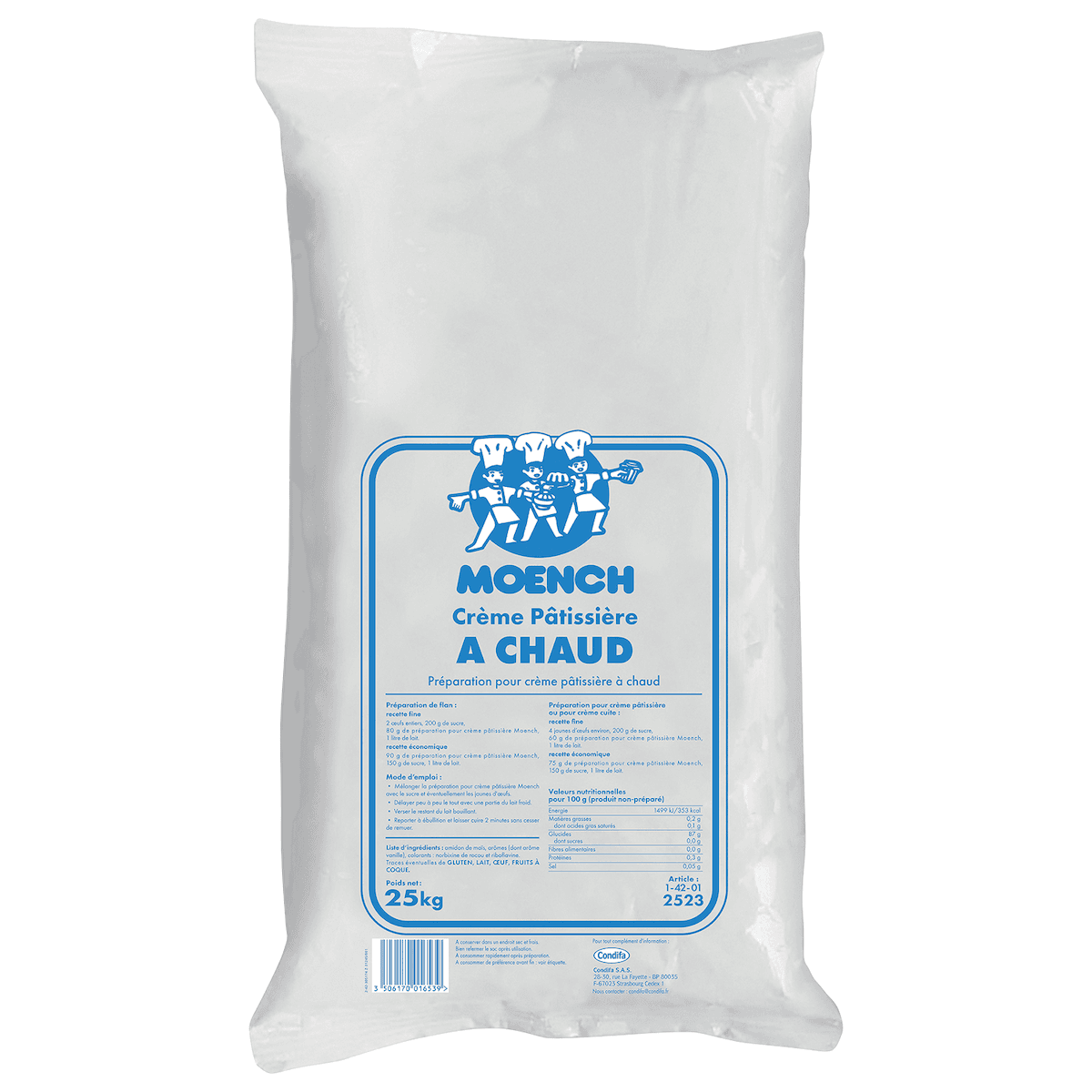 CREME PATISSIERE A CHAUD SAC 25KG