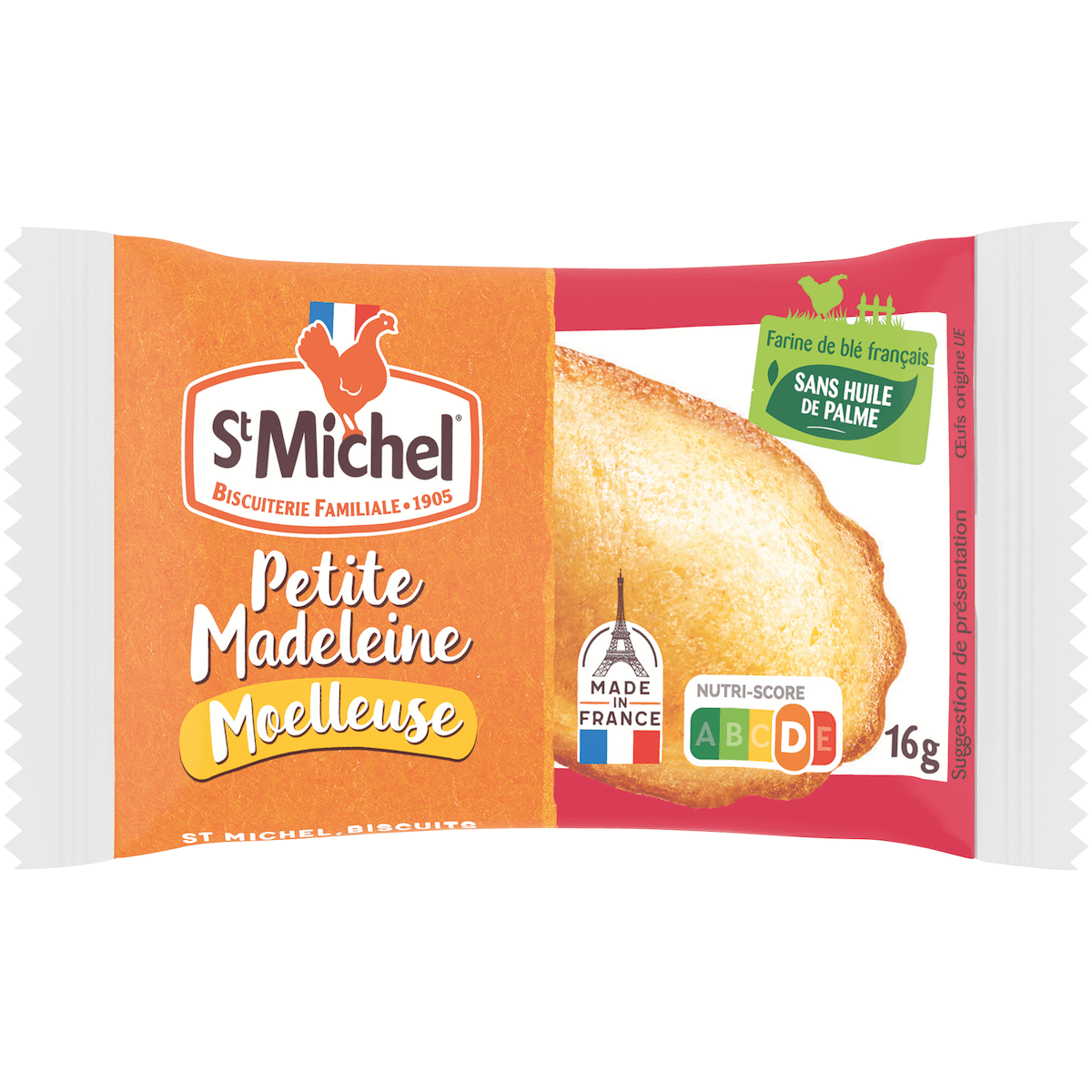 PETITE MADELEINE MOELLEUSE AUX OEUFS FRAIS - 16G