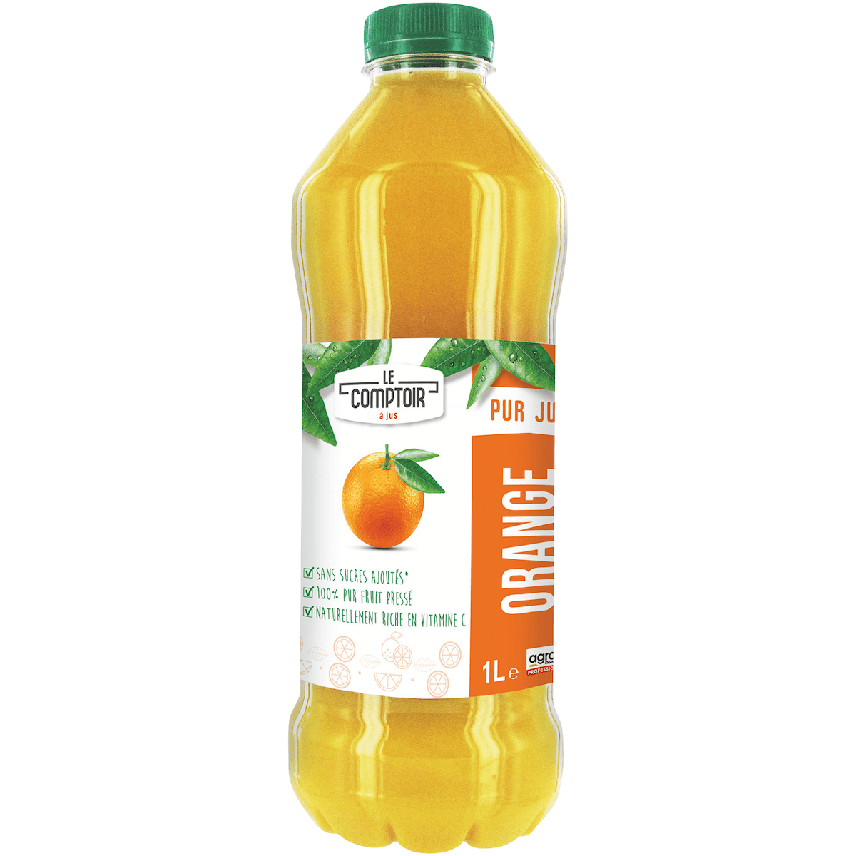 JUS DE FRUITS PET 1L LE COMPTOIR PJ ORANGE