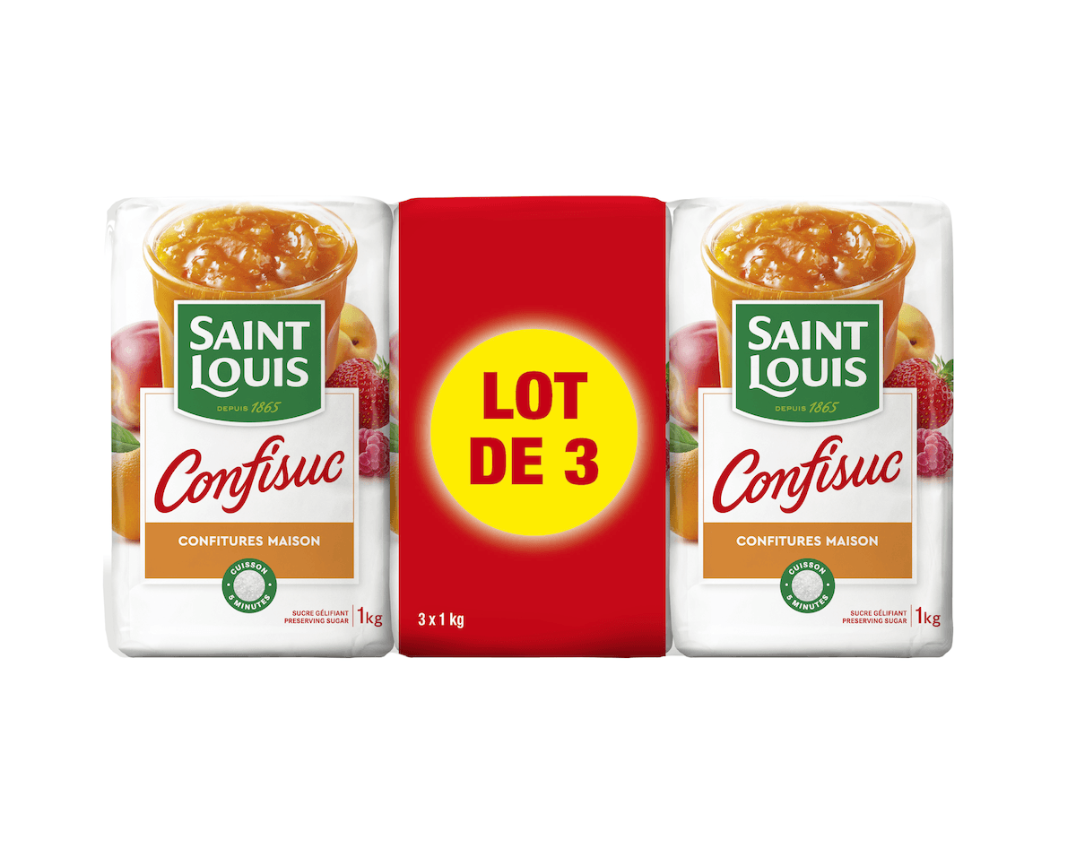 CONFISUC "SPECIAL CONFITURES" LOT DE 3X1KG