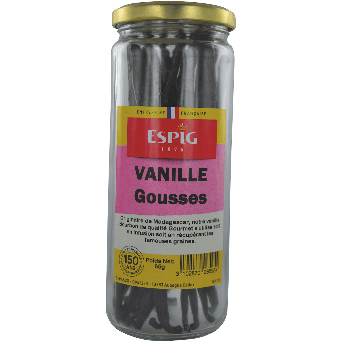 GOUSSES VANILLE BOURBON BOCAL - 65G