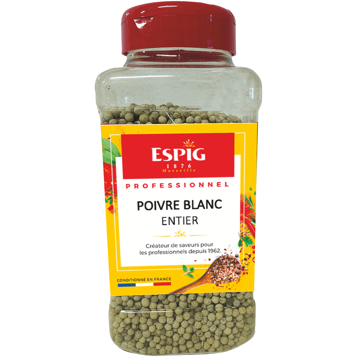 POIVRE BLANC GRAINS - 500G