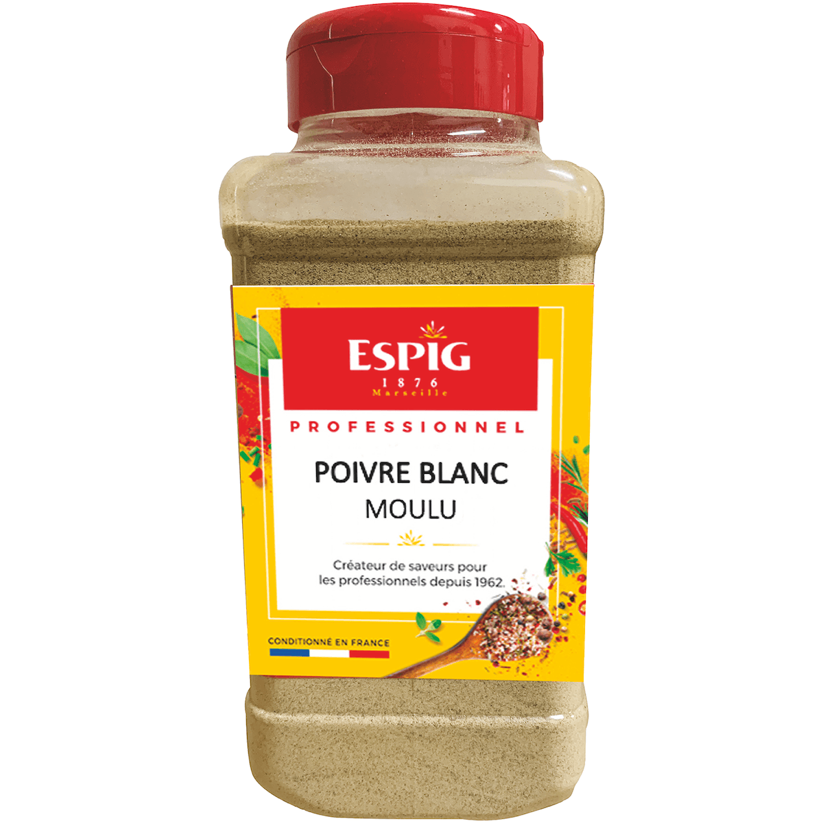 POIVRE BLANC MOULU - 510G