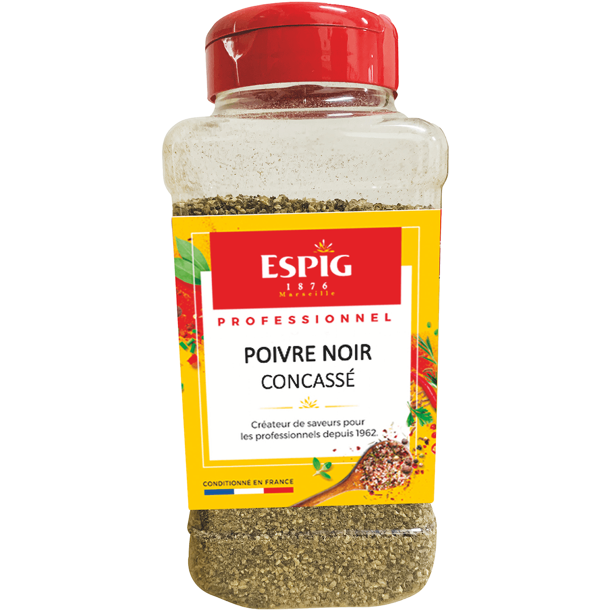 POIVRE NOIR CONCASSE - 460G