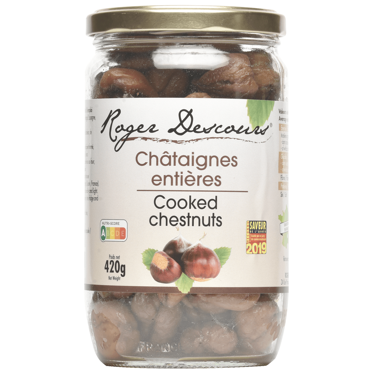 CHATAIGNES ENTIERES BOCAL 420G