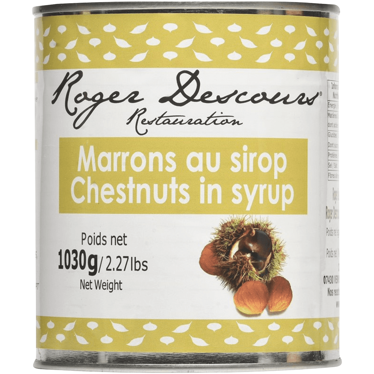 MARRONS AU SIROP BOITE 4/4