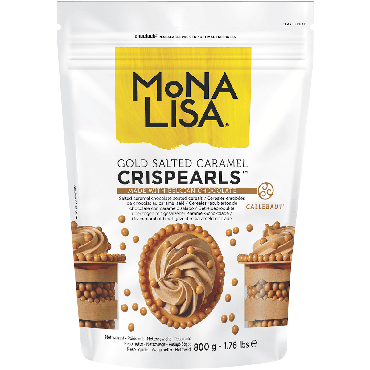 CRISPEARLS CARAMEL SALE BOITE 800G