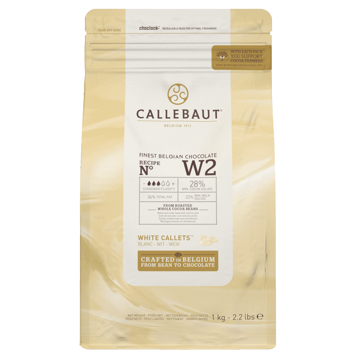 SELECT 28% GOUT CREME, LAIT NOTE DE VANILLE CALLETS SACHET 1KG