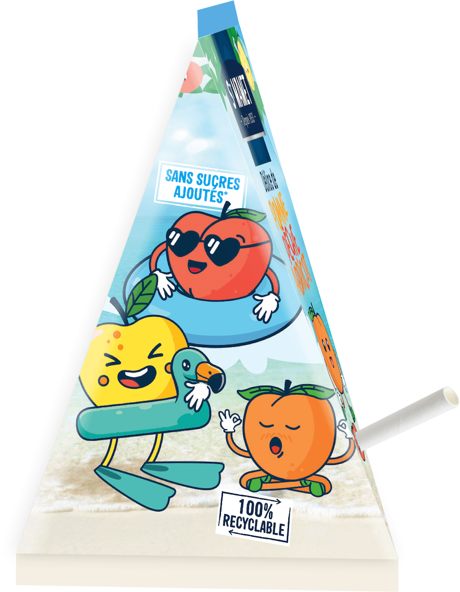 COMPOTE LES BERLINGOS' POMME-PECHE ABRICOT SSA 100G