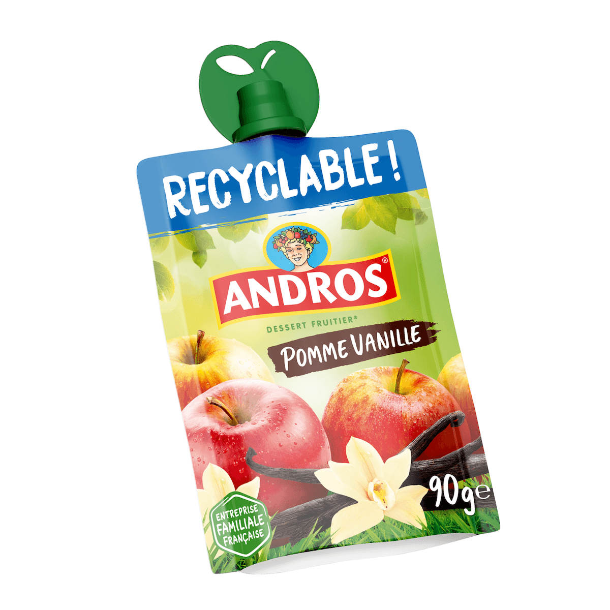 COMPOTE POMME VANILLE GOURDE 90G