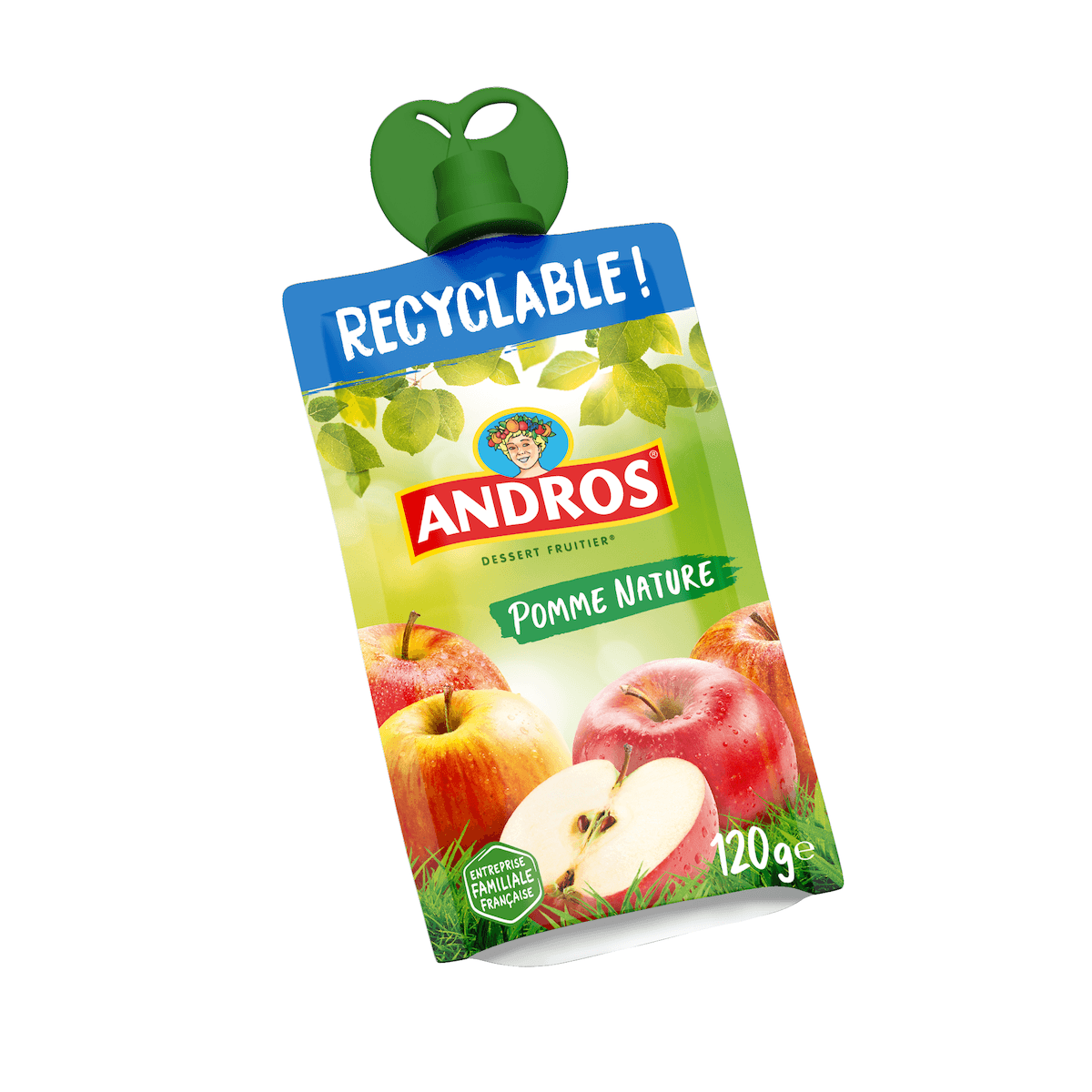 COMPOTE POMME NATURE GOURDE HVE 120G