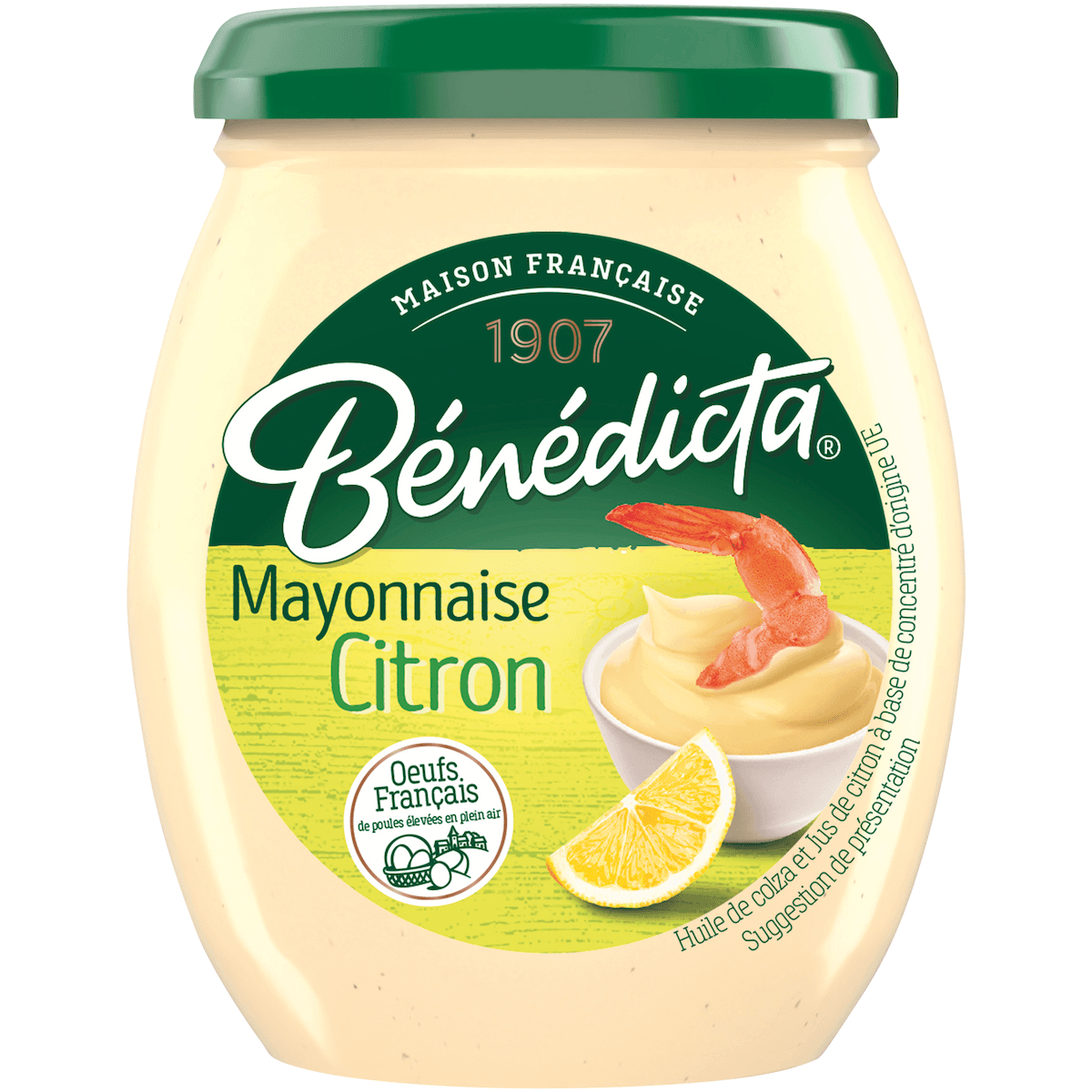 MAYONNAISE AU CITRON - BOCAL DE 255G