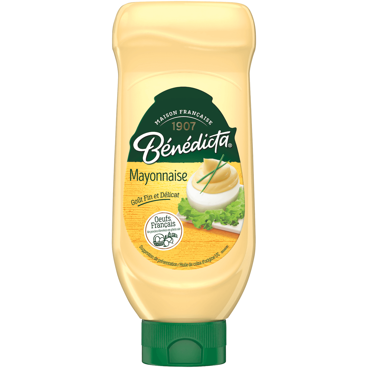 MAYONNAISE LEGERE - FLACON SOUPLE TOP DOWN 585G