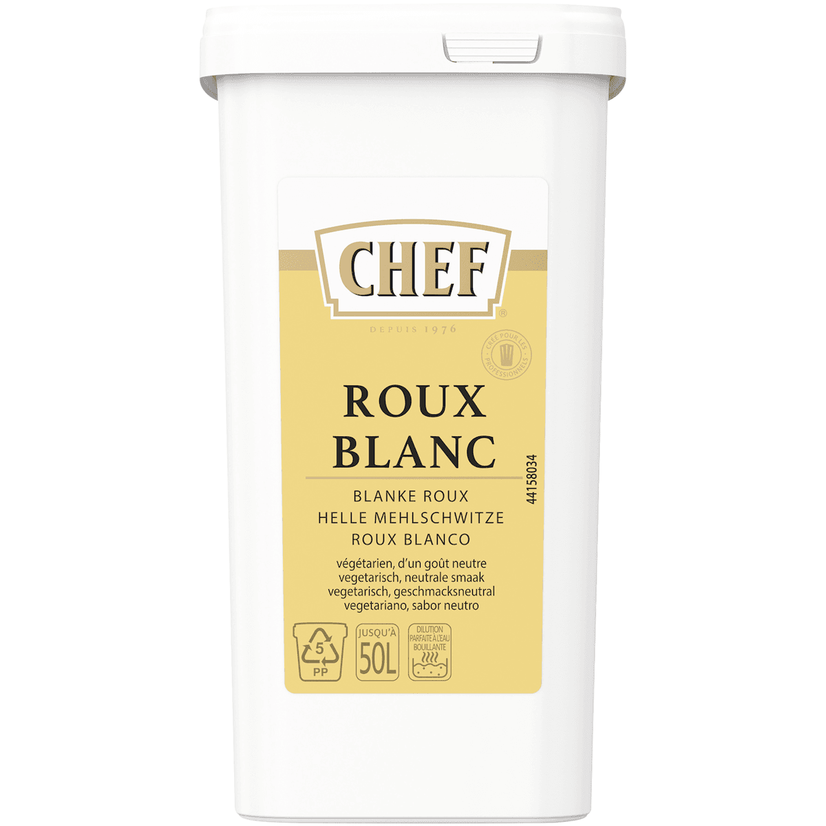 ROUX BLANC - BTE 1KG POUR LIER JUSQU'A 50L