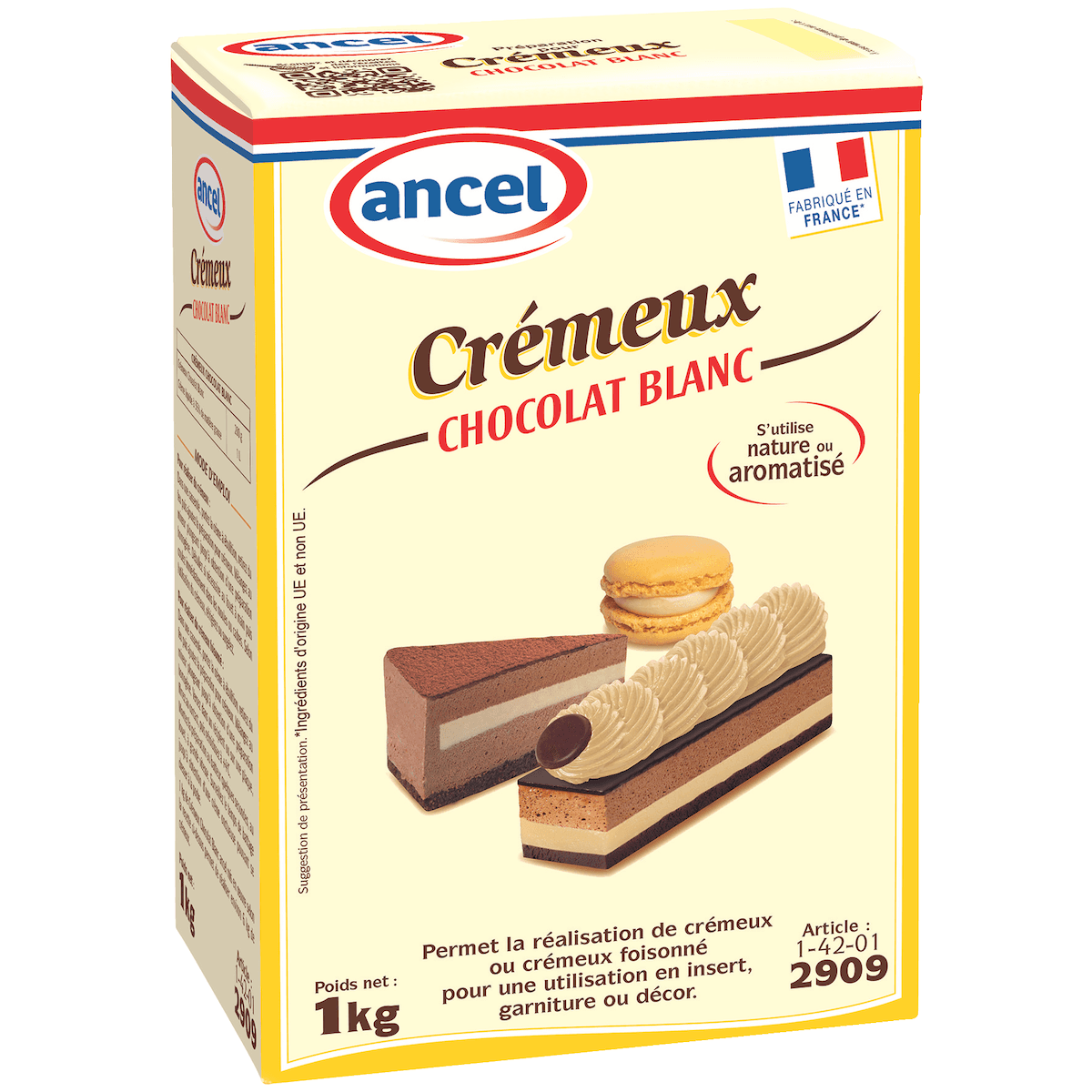 CREMEUX CHOCOLAT BLANC ETUI 1KG
