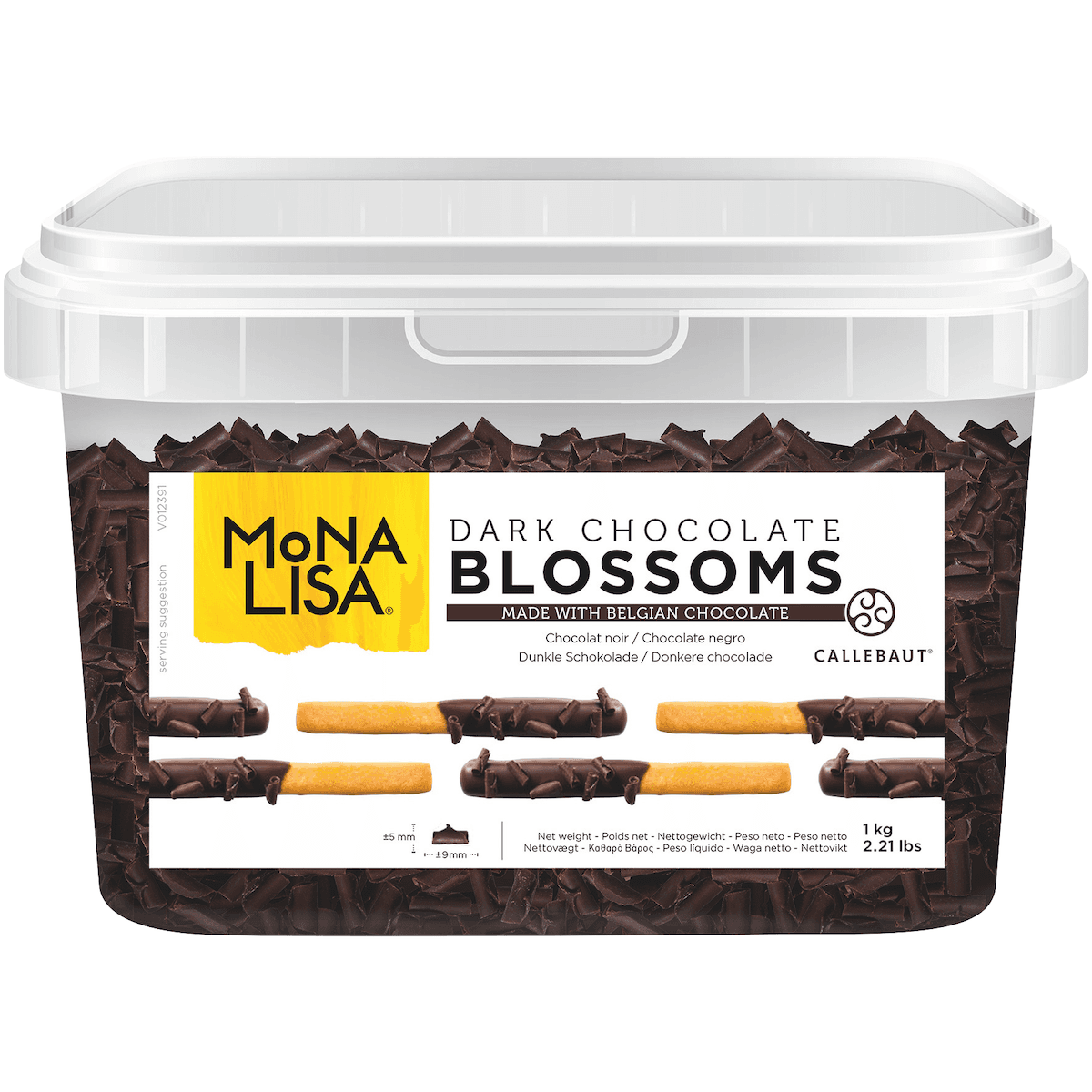 COPEAUX DE CHOCOLAT NOIR BLOSSOMS BOITE 1KG