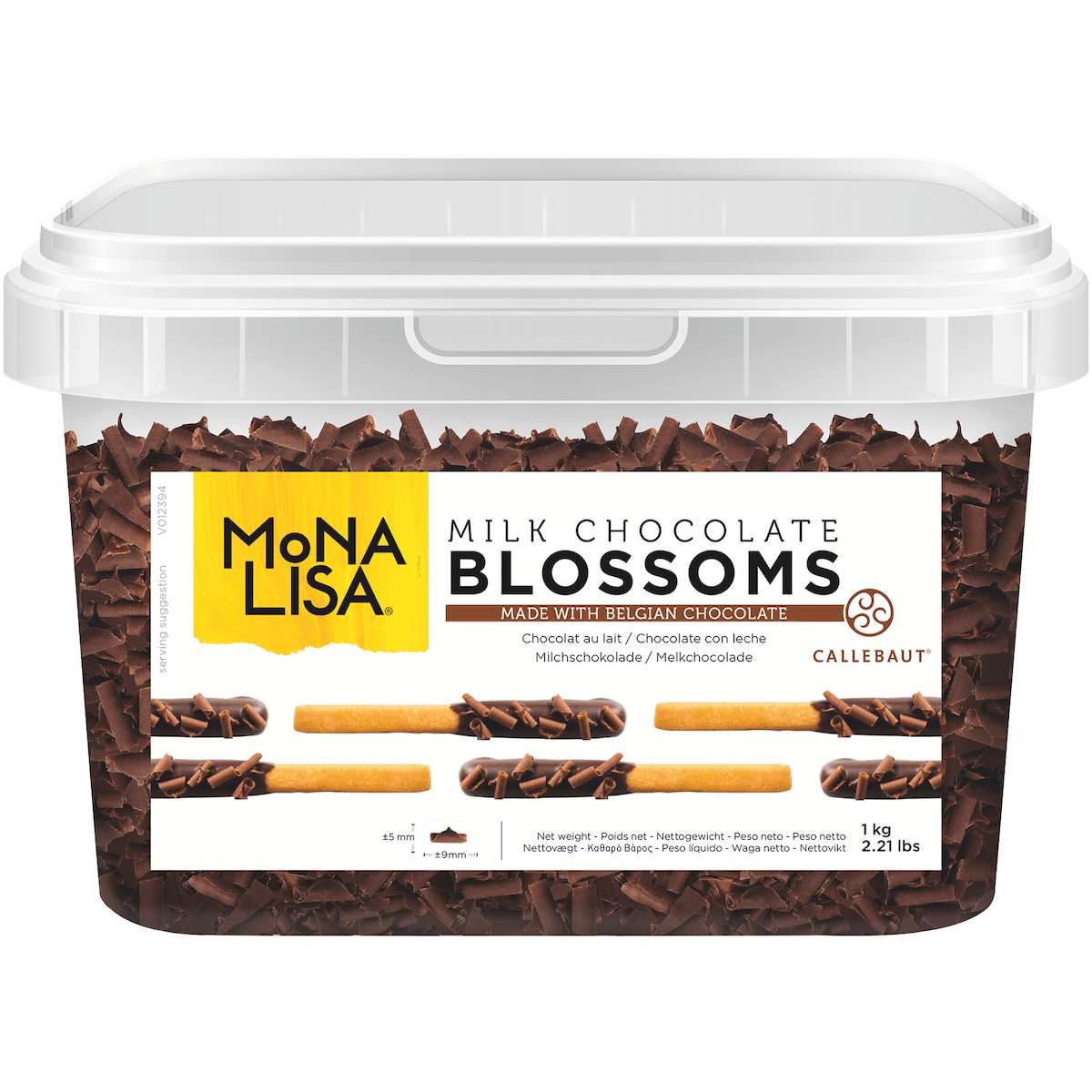 COPEAUX DE CHOCOLAT AU LAIT BLOSSOMS BOITE 1KG