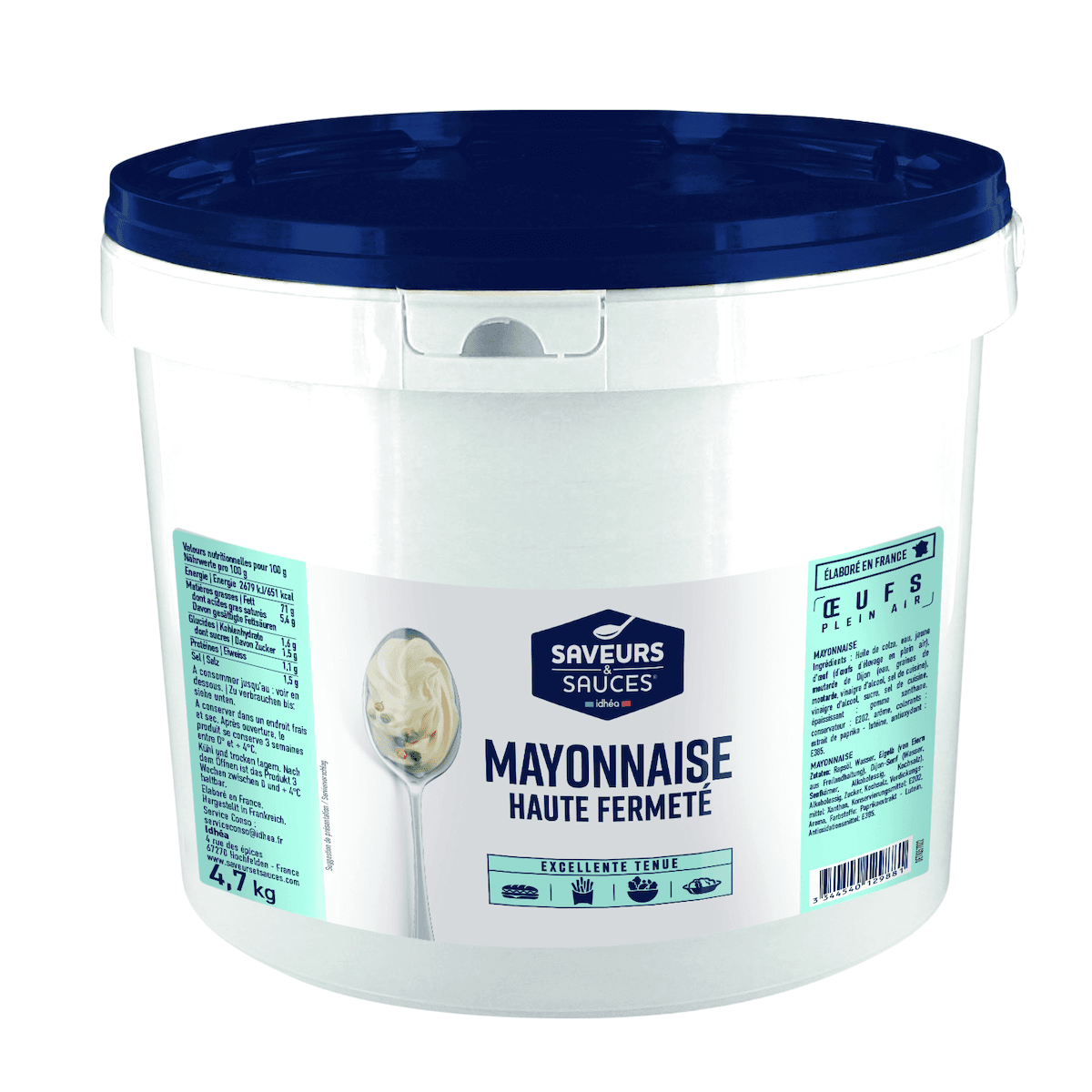 MAYONNAISE HAUTE FERMETE - SEAU DE 4,7 KG