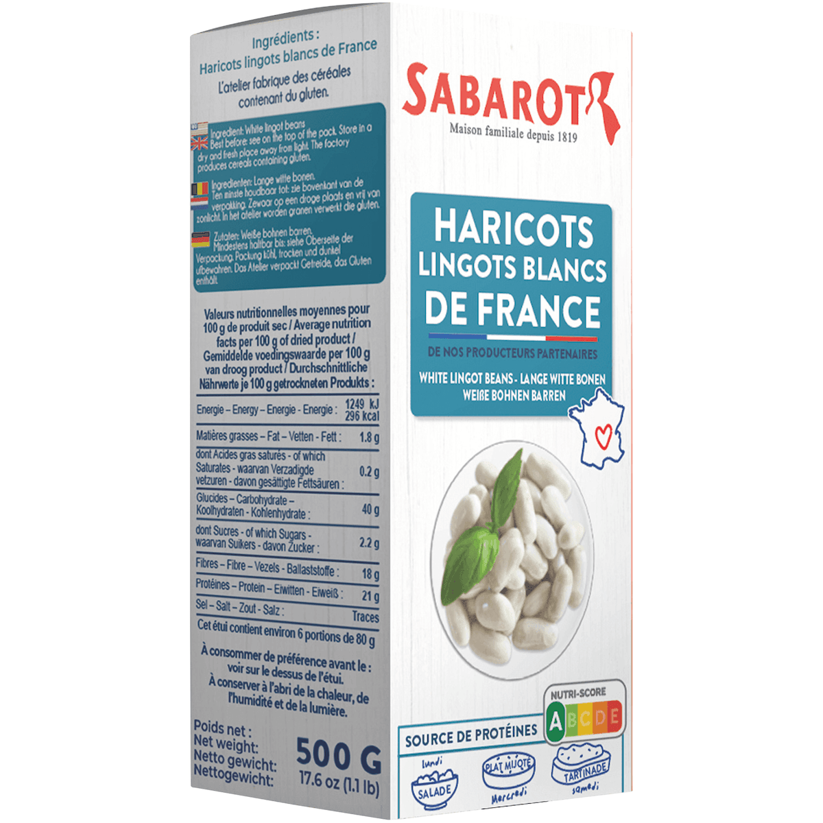 LINGOTS BLANCS DE FRANCE - 500G