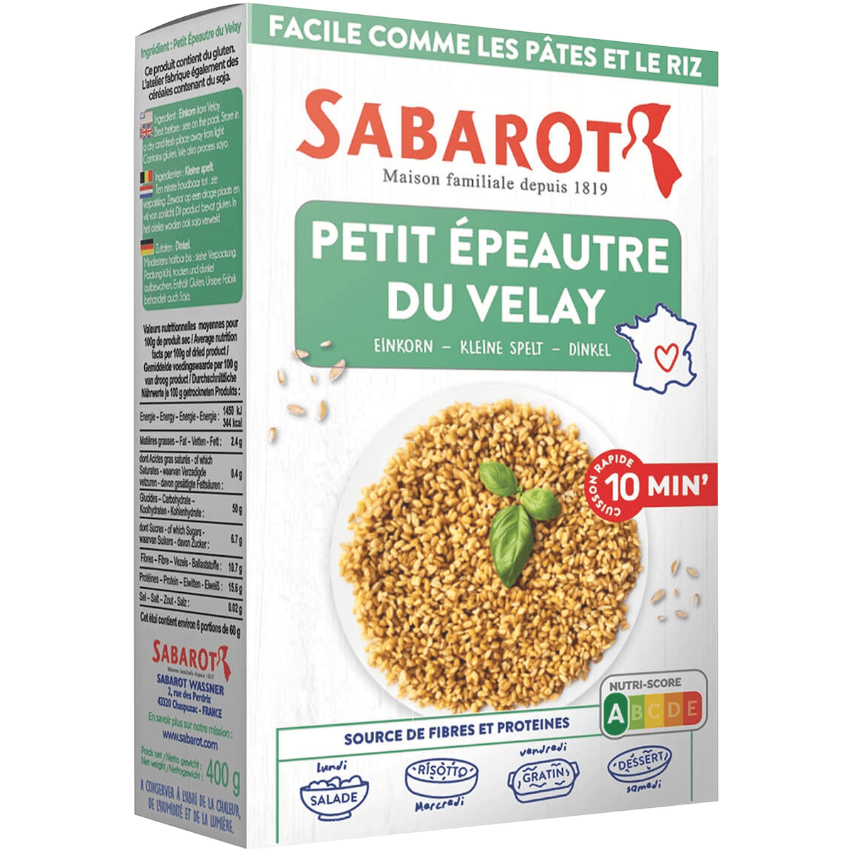 PETIT EPEAUTRE DU VELAY 10MIN - 500G