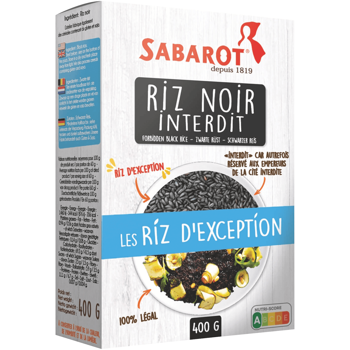 RIZ INTERDIT NOIR - 400G