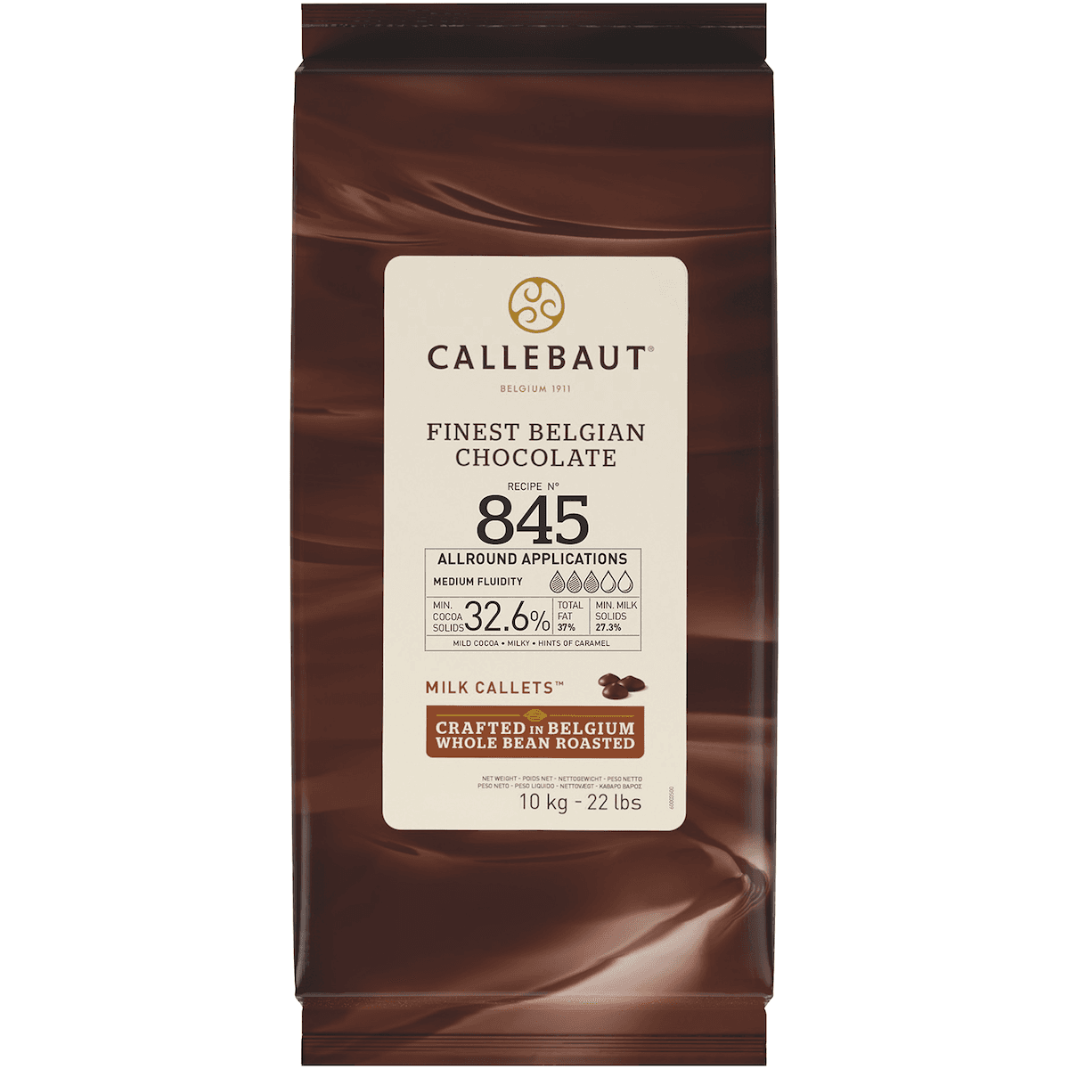 EXCELLENT 32,7% CHOCOLAT LAIT GOUT LAIT ET CARAMEL  SAC 10KG