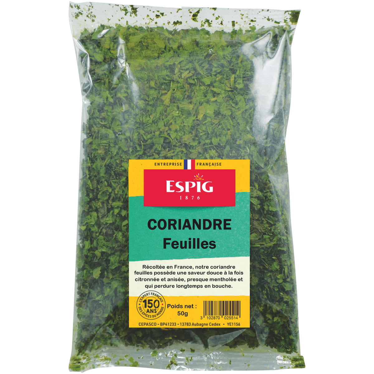 CORIANDRE FEUILLES - 50G