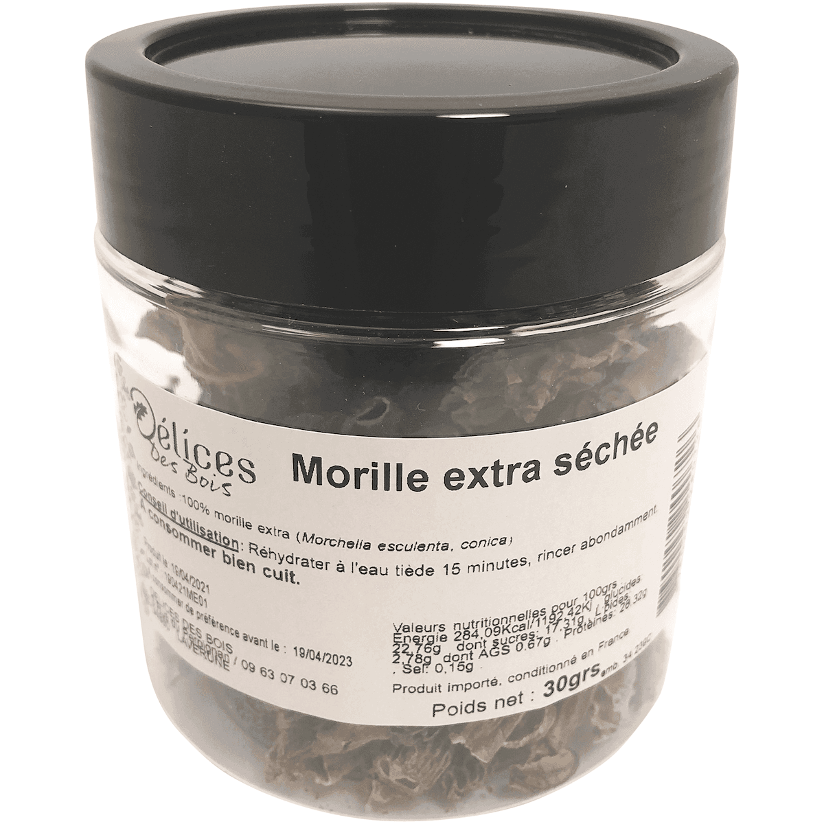 MORILLES EXTRA (TETE 2 A 5CM) 30G