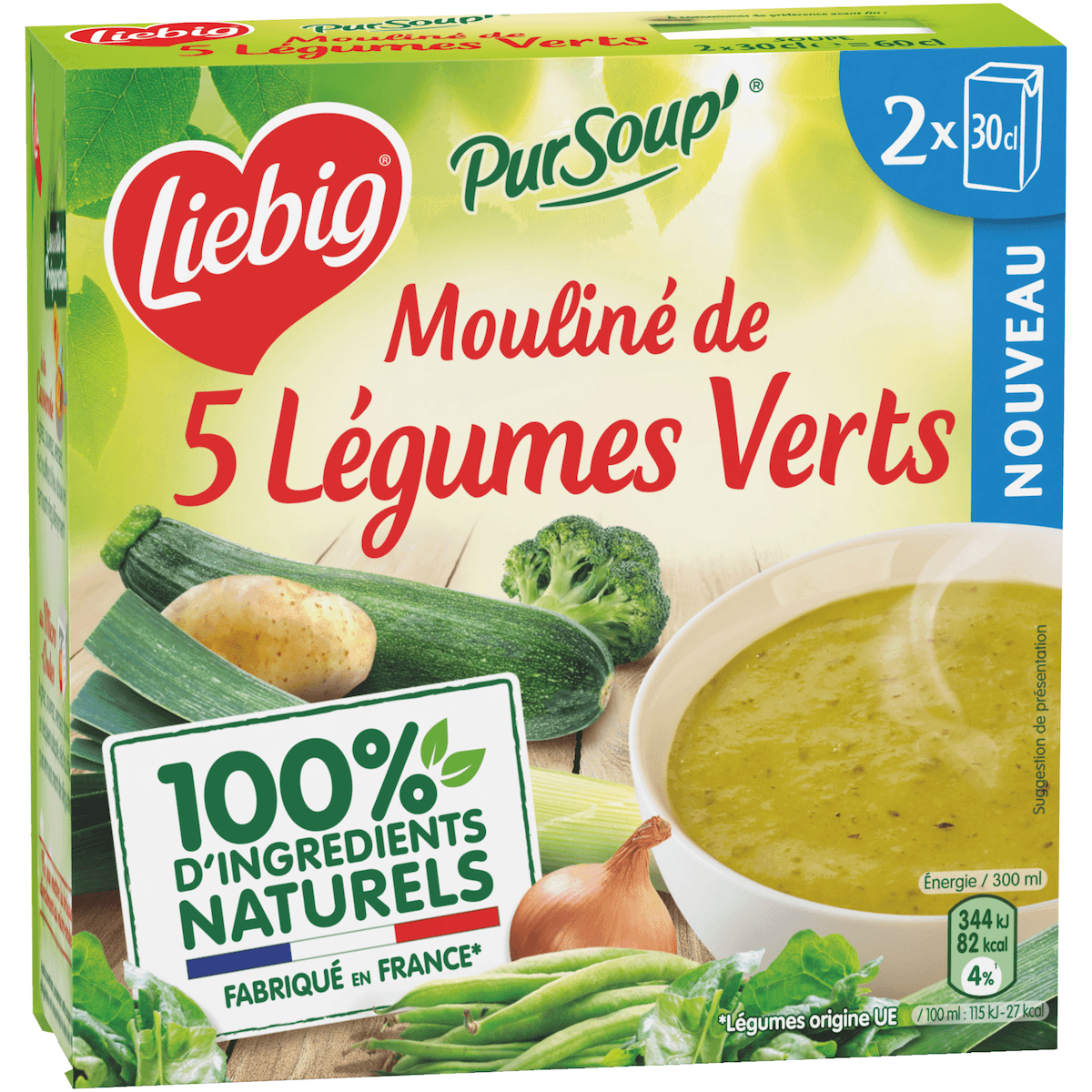 MOULINE DE 5 LEGUMES VERT 2X30CL