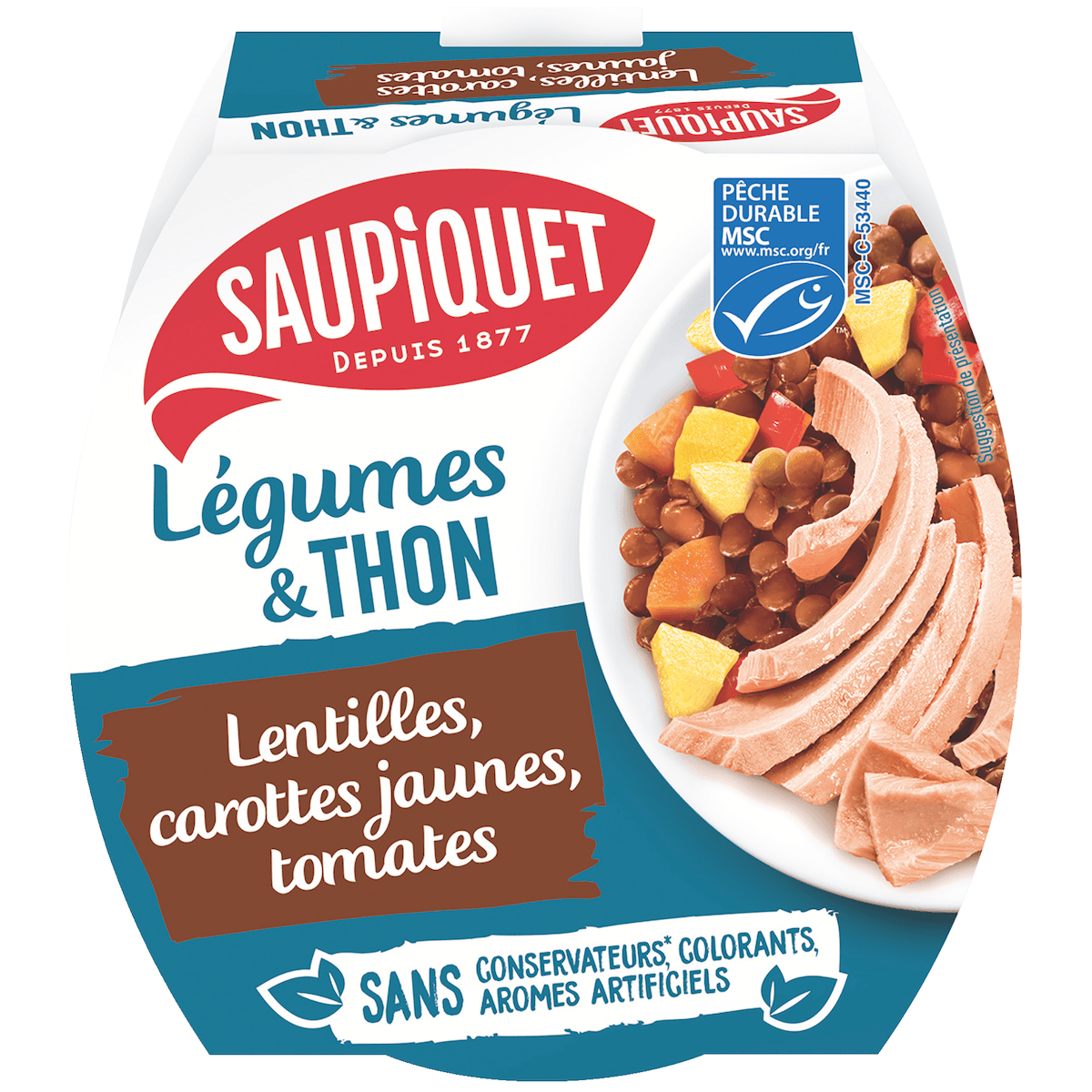 SALADE LENTILLES THON MSC ET CAROTTES - 160G