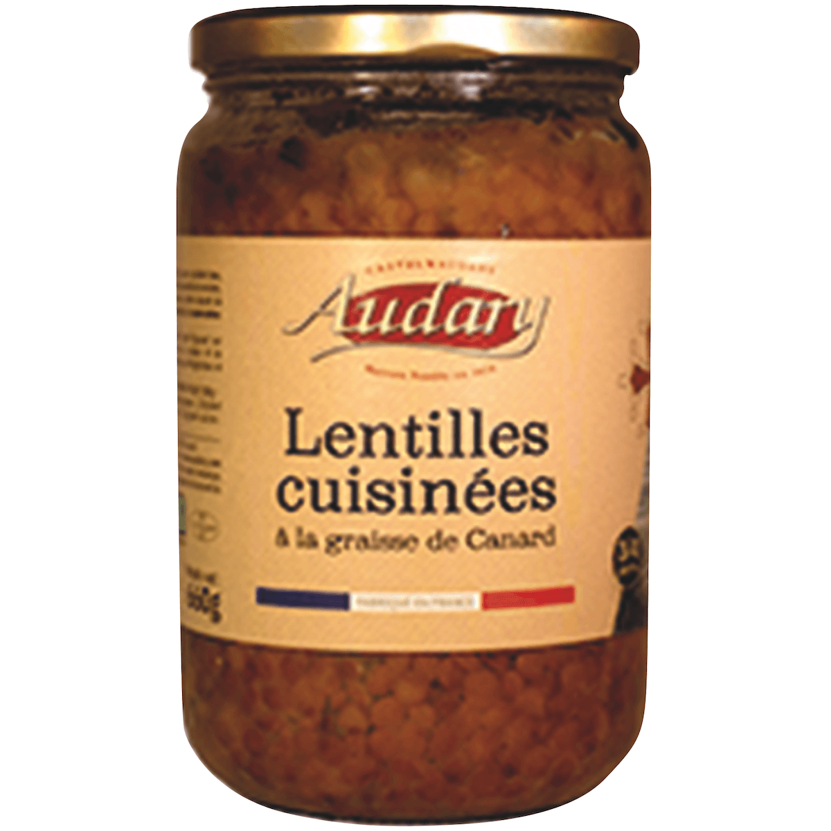 LENTILLES CUISINEES A LA GRAISSE DE CANARD BOCAL 75CL