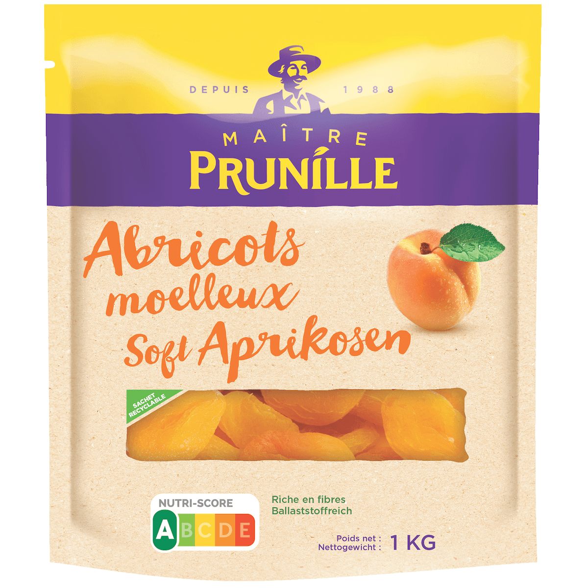 ABRICOT MOELLEUX N°4 SS CONSERVATEUR - 1KG