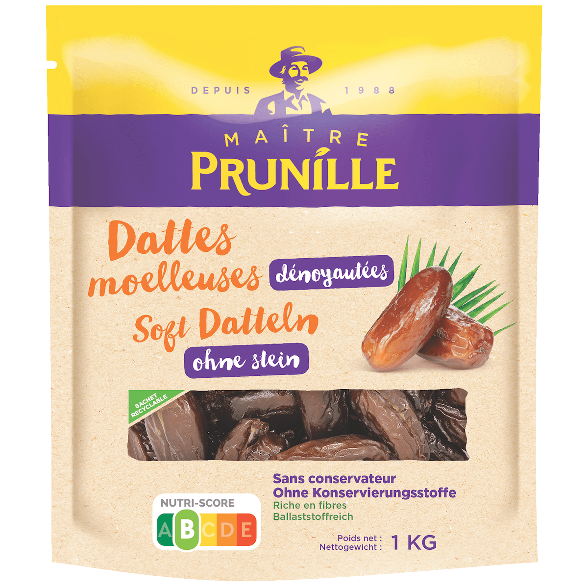 DATTE DEGLET NOUR DENOYAUTEE MOELLEUSE SS CONSERVATEUR - 1KG